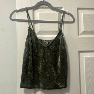 Charlotte Russe, M, velvet, crop tank top